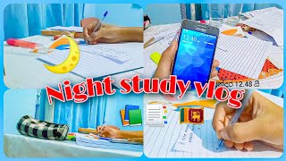 Night study vlog #trending #srilanka #study #sinhala #studywithme #feed #education #viral