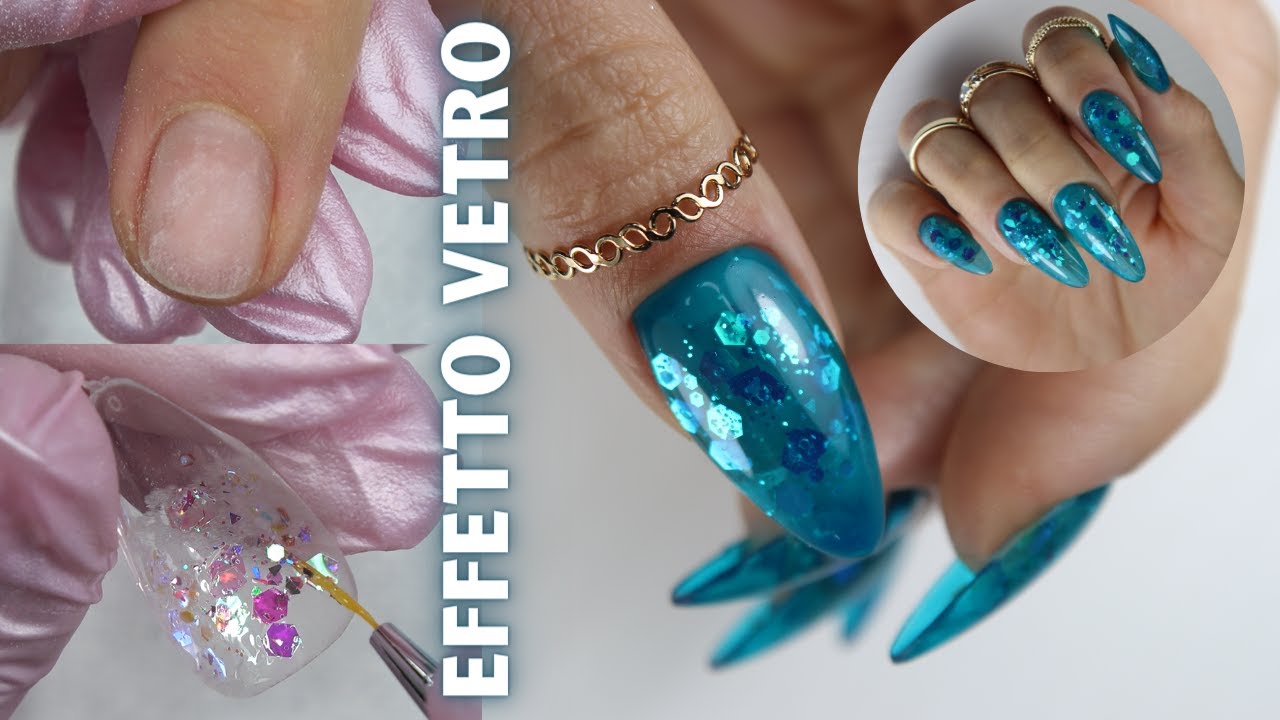 Unghie EFFETTO VETRO con le TIPS in GEL! Glass Nail On Gel Tips