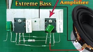 DIY Class Extreme Bass Amplifier // How to Make Amplifier Use 2SC5200 and 2SA1943 Transistor