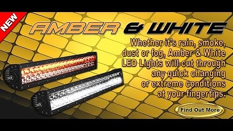 Rigid industries LED E Series Amber / White - Spot Flood Combo Overview