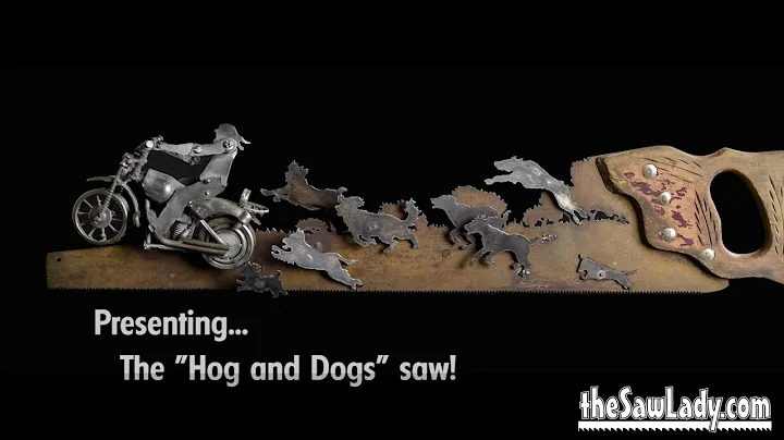 "Hog and Dogs Saw" - Custom Metal Art by Artist Ci...