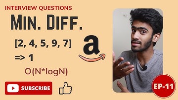 Amazon Coding Question | Minimum Difference Pair | Daily Dose-11| Tamil | code io