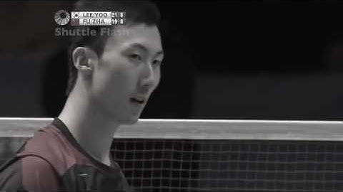 Badminton DOUBLES footwork - Lee Yong Dae & Yoo Yeon Seong - Position Rotation Analysis