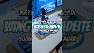 Wingtree Jadeites deliver a clean, poppy sound profile - Sound test on the Agar #mechanicalkeyboard