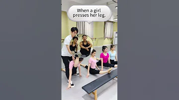 Girls Vs Boys Leg Press Danceclass Flexibility Split Ballet Yyaya 