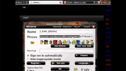 how to get xat custom pics