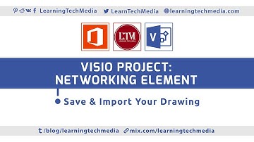 8. Save & Import Your Drawing | Project: Networking Element | MS Visio বাংলা টিউটোরিয়াল