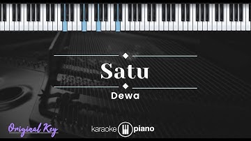 Satu - Dewa (KARAOKE PIANO - ORIGINAL KEY)