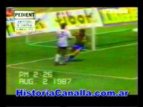 Rosario Central 3 - Dundee 1 1987
