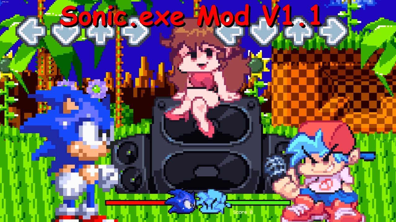 Sonic.exe phase 2 playable [Friday Night Funkin'] [Mods]