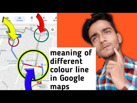 What is the meaning of different colours of line in google maps| how google map works (2020)