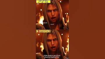 Final Fantasy 7 Remake Intergrade Nintendo Switch 2 vs PS5 Early Graphics Comparison