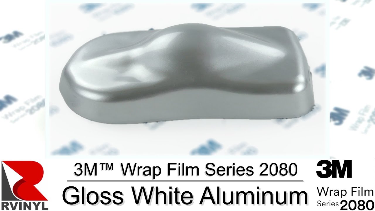 3M 2080 Satin White Aluminum Vinyl Wrap | S120