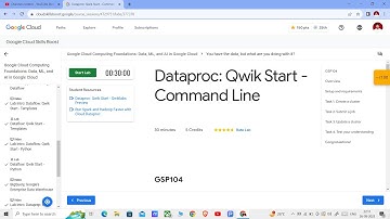 Dataproc: Qwik Start - Command Line || Lab Solution || Step By Step Tutorial || GDSC 2023