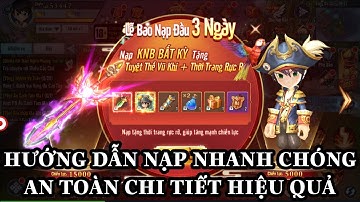 Thiếu Niên Hiệp Khách - Gzone | Hướng dẫn nạp nhanh chóng an toàn chi tiết hiệu quả