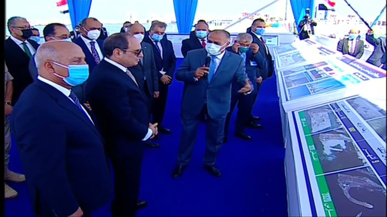 الرئيس السيسي يتفقد محطة تحيا مصر متعددة الأغراض بميناء الإسكندرية - YouTube