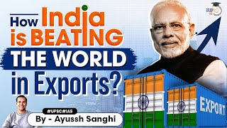 India’s Exports Grow Faster than World Average: Boosting Economic Growth | UPSC Economy