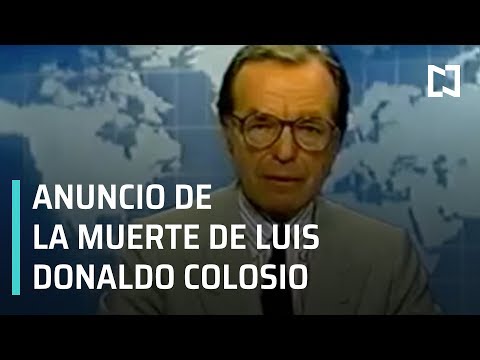 Anuncio de la muerte de Luis Donaldo Colosio; Programa Completo