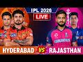 Live: Hydarabad vs Rajastan 36 Match IPL Score |Live Cricket Match Today |  RR vs SRH 1st Innings 1