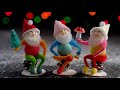 Diy retro christmas elves  assembling a spun cotton and pine cone craft kit