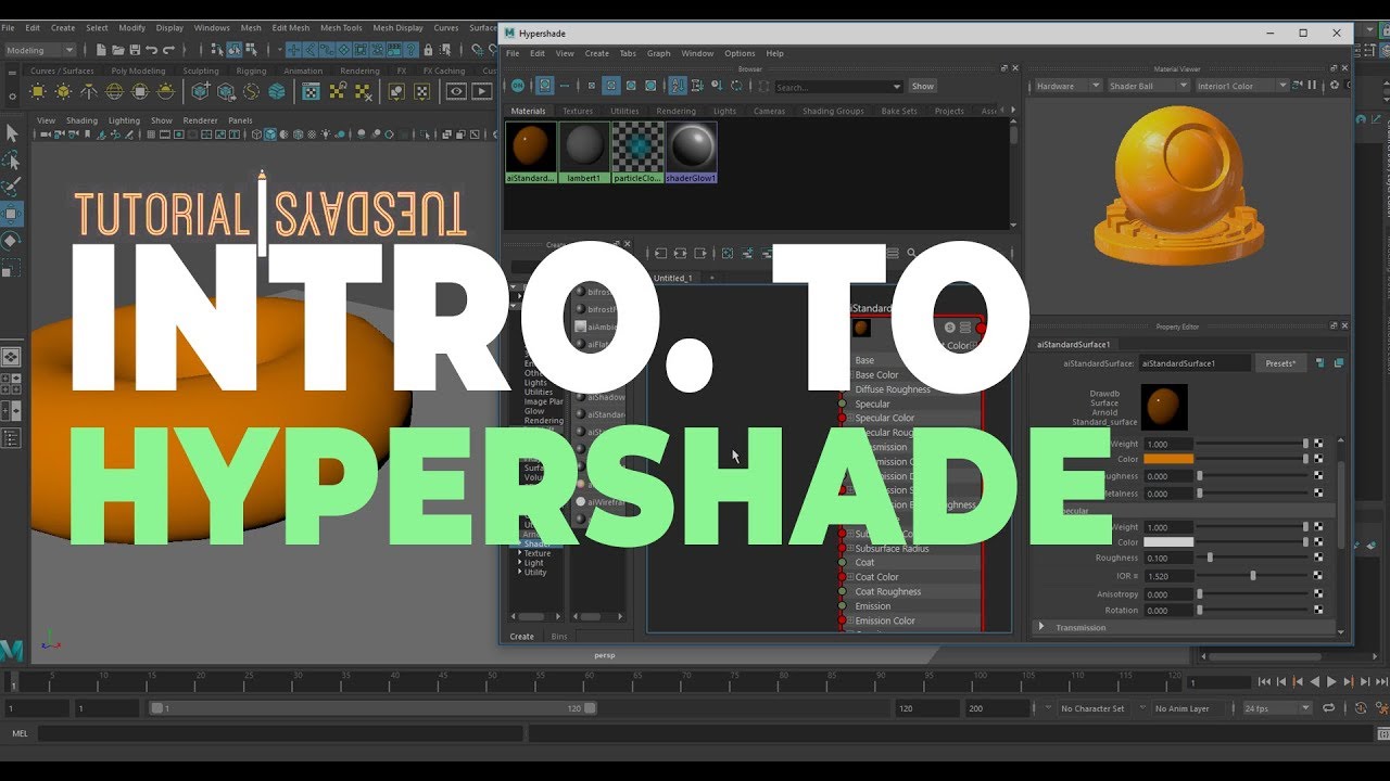 Introduction To Maya Hypershade!