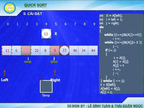 Cấu trúc dữ liệu và giải thuật :Quick Sort - Sắp xếp nhanh