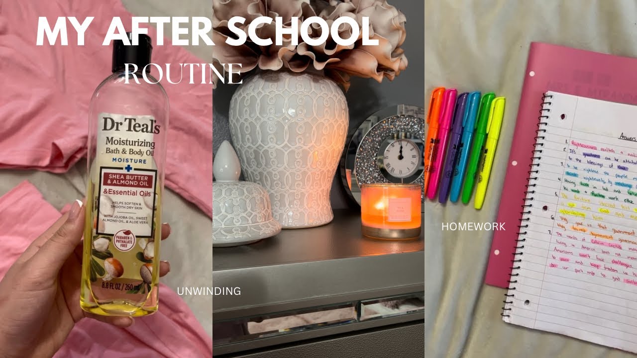 MY *realistic* AFTER SCHOOL ROUTINE | studying, cleaning, shower ...