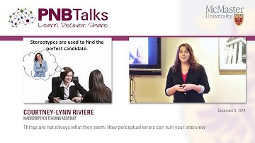 Courtney-Lynn Riviere - How perceptual errors can ruin your interview