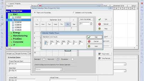How to Create calendar in Primavera P6