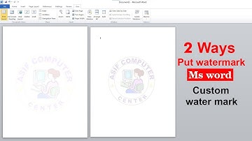 How To Make 2 Different Ways to Make Watermark in Microsoft word | Any Logo | Any Picture