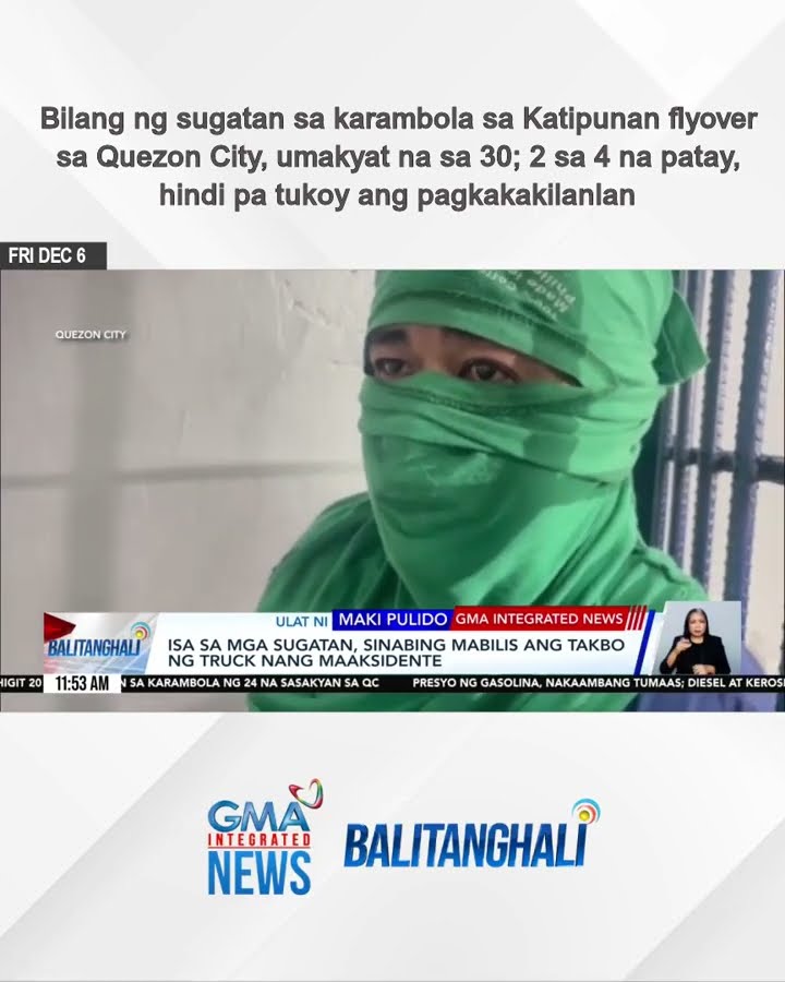 Bilang ng sugatan sa karambola sa Katipunan flyover sa Quezon City, umakyat na sa... | Balitanghali