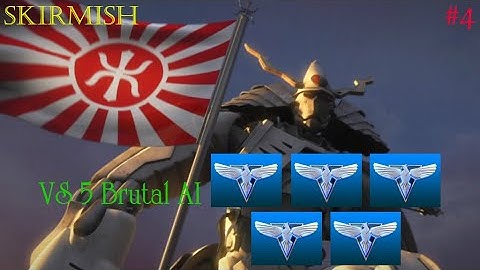 Red Alert 3: Skirmish #4: Empire of the Rising Sun VS 5 Đồng Minh(Brutal AI)  | Nguyen Dat Vlog