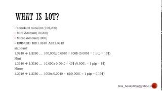 Forex For Beginners Part 5 - What is Lot? Micro, mini, and Standard Account