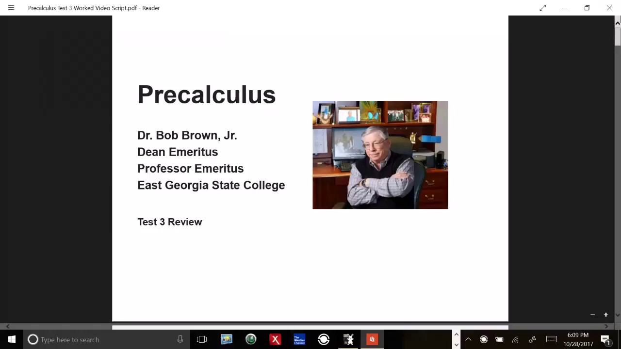 Precalculus Test 3 Review - YouTube