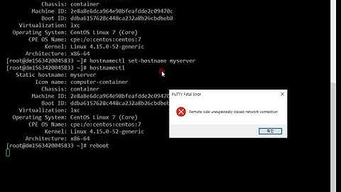 Changing Hostname on CentOS 7