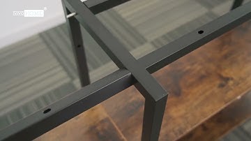 VIVOHOME 55 Inch Narrow Console Table, Industrial Sofa Table Behind Couch