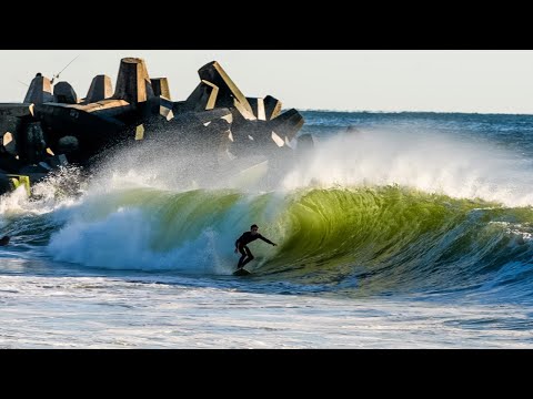 Surfing A Fun Wedge On The East Coast | Tropical Storm Philippe