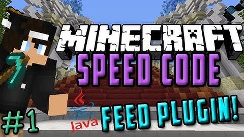 JAVA CODING! | Minecraft Speed Coding | Feed Plugin [#1]