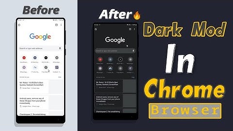 How To Enable Dark Mode In Chrome Browser  For An Android Phone