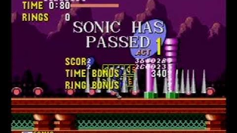 sonic the hedgehog 1 stage select&debug mode (sonic meg collection NGC)