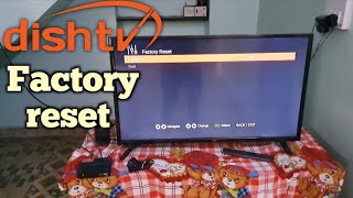 Dish tv set top box factory reset | dish tv box factory reset kaise kare