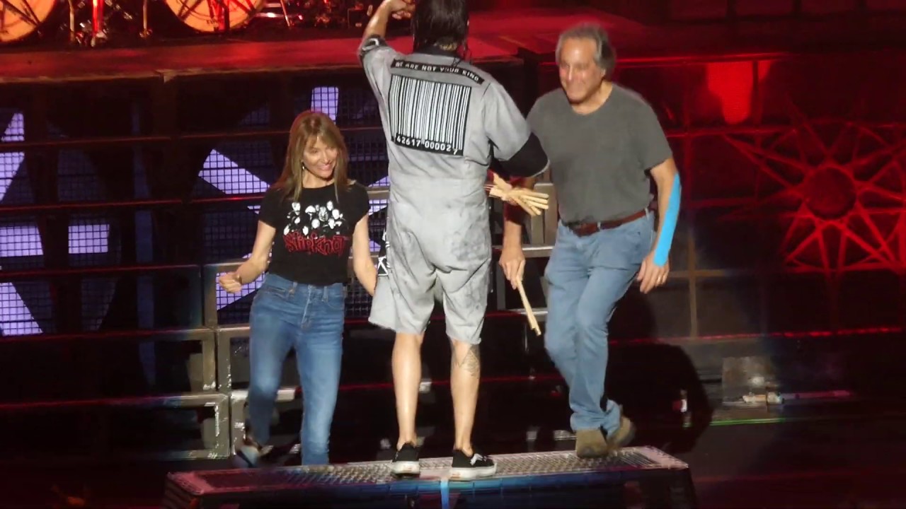 "Max Weinberg Onstage Pic With Son" Slipknot@PNC Center Holmdel, NJ 8/30/19