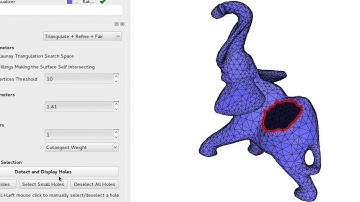 Hole Filling using CGAL