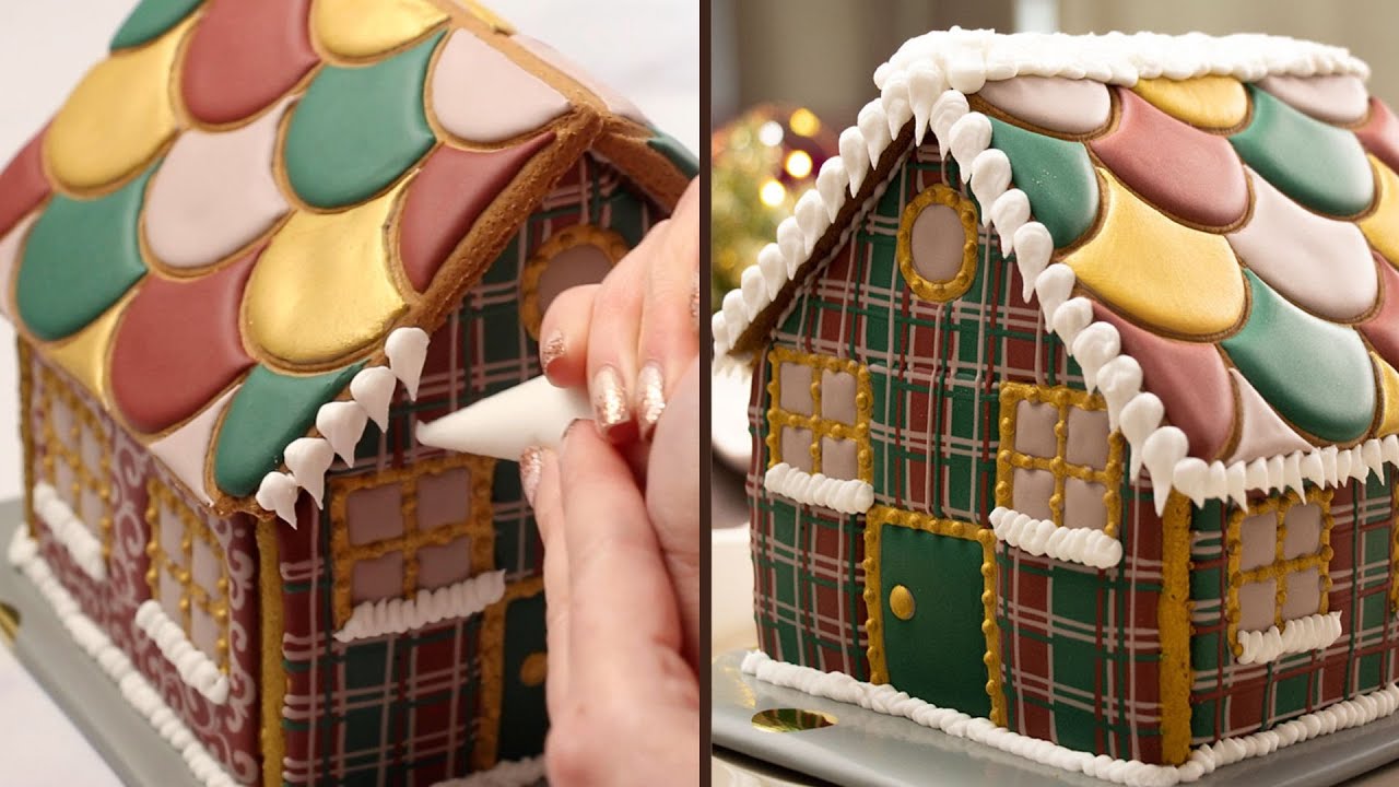 How I decorated a gingerbread house with a gingerbread house kit