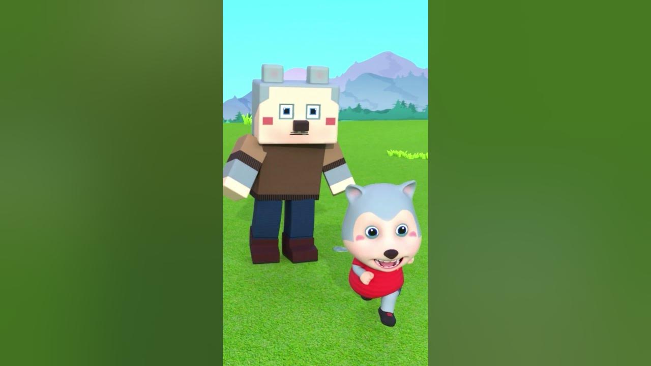 Real Dad VS Minecraft Dad 😍 #funny #kids #wolfoo3D #wolfoosong