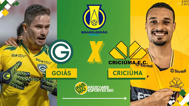 GOIÁS X CRICIÚMA | BRASILEIRÃO SÉRIE B - NARRAÇÃO AO VIVO
