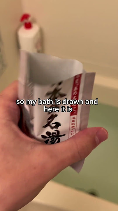 You can experience Japanese hot springs at home #japan #hotspring #onsen #ryokan #bathpowder