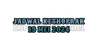 Jadwal Kethoprak Hari Ini. Minggu 19 Mei 2024