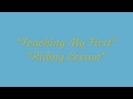 Teaching my first riding lesson!!