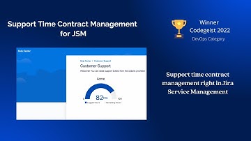 Support Time Contract Management for JSM
